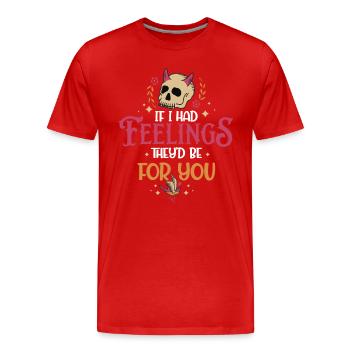 They`d Be For You Anti Valentine´s - Men's Premium Organic T-Shirt - red - Front - Damien (186cm)