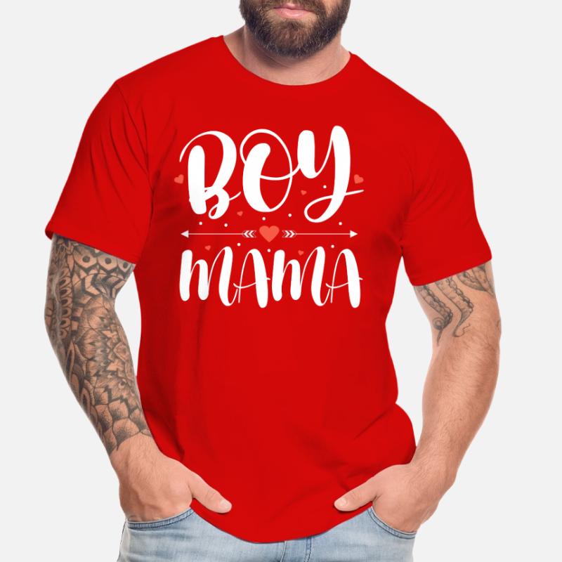 Junge Mama Stolze Mutter Eines Sohnes Männer Premium Bio T-Shirt