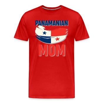 Panamaische Mutter - Männer Premium Bio T-Shirt - Rot - Vorne - Damien (186cm)