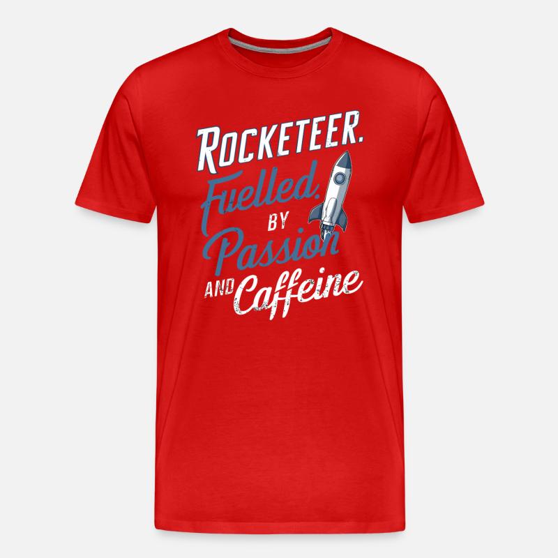 Modell Rocket Builder - Männer Premium Bio T-Shirt - Rot