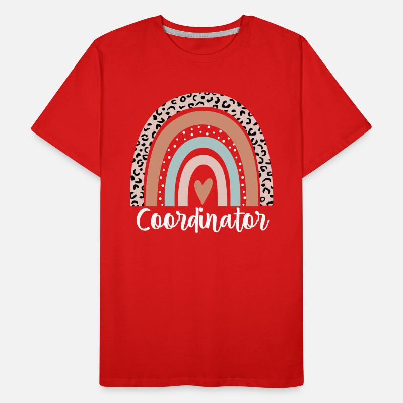 Coordinator Rainbow Leopard Funny Coordinator Men's Premium Organic T-Shirt