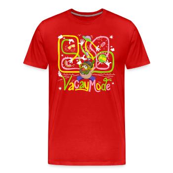 Mr. Potato Head Vacay Mode - Männer Premium Bio T-Shirt - Rot - Vorne - Damien (186cm)