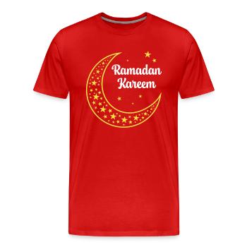Ramadan Kareem - Men's Premium Organic T-Shirt - red - Front - Damien (186cm)