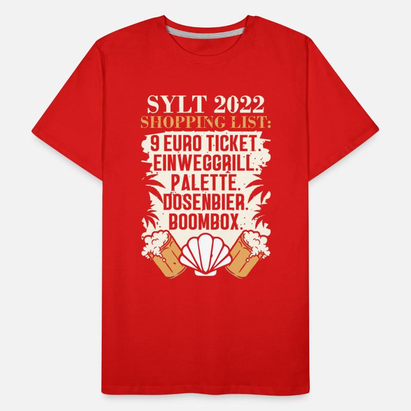 9€ tIcket einweggrill palette dosenBier mit Männer Premium Bio T-Shirt