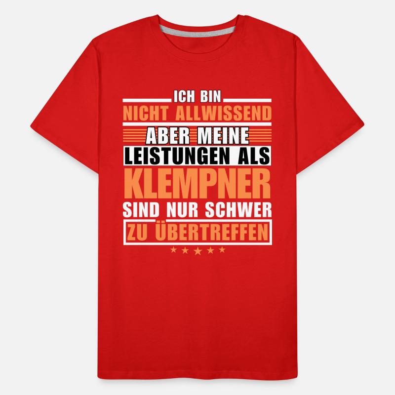 Unmatched performance as a plumber Men's Premium Organic T-Shirt