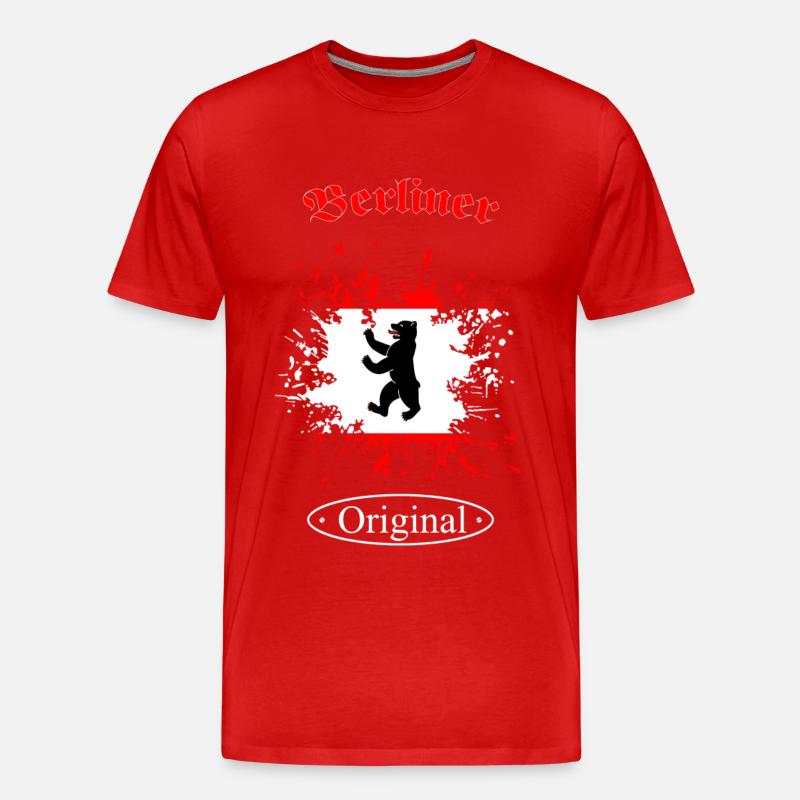 Berliner Original - Männer Premium Bio T-Shirt - Rot