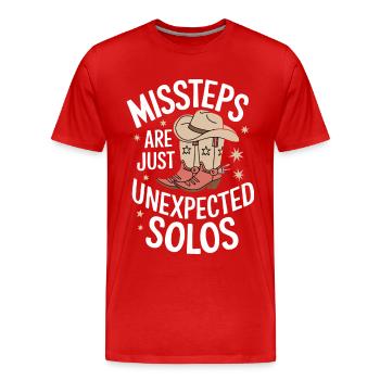Line Dancing Tanzen Tänzer - Männer Premium Bio T-Shirt - Rot - Vorne - Damien (186cm)