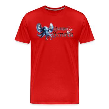 Niedlicher Dumbo Krake - Männer Premium Bio T-Shirt - Rot - Vorne - Damien (186cm)