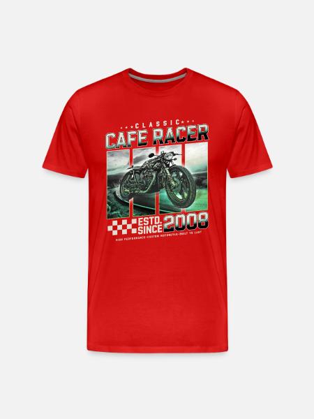 Cafe Racer built in 2008 - Men's Premium Organic T-Shirt - 