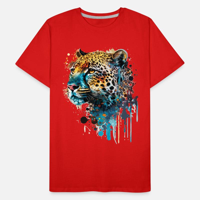 Beautiful leopard Men's Premium Organic T-Shirt
