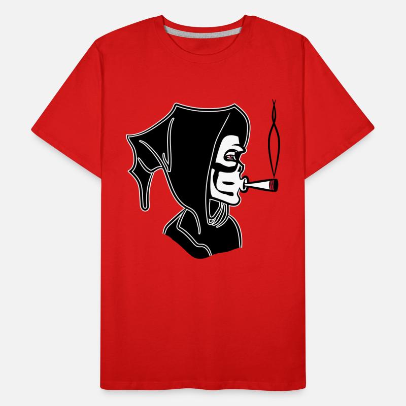 Mort articulation kiffen à capuchon T-shirt bio Premium Homme