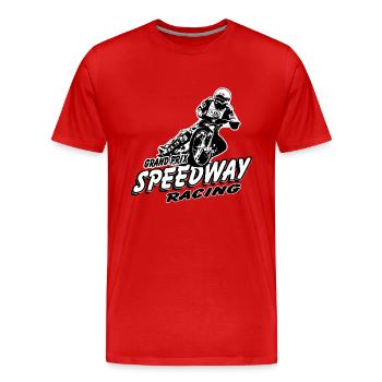 Speedway Racing - Männer Premium Bio T-Shirt - Rot - Vorne - Damien (186cm)