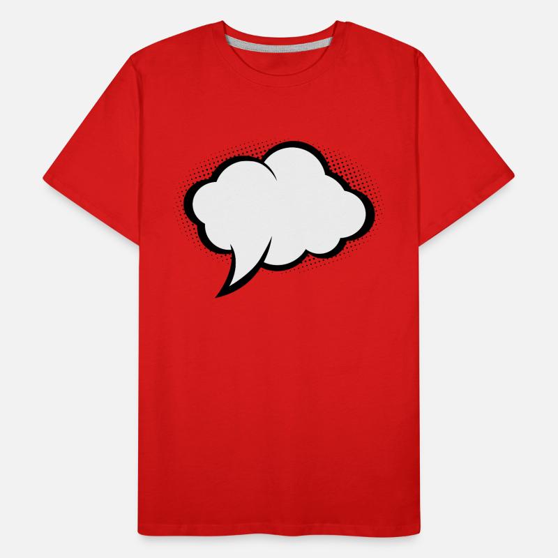 Comic speech bubble Men's Premium Organic T-Shirt