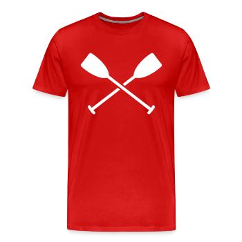 Paddle - Men's Premium Organic T-Shirt - red - Front - Damien (186cm)