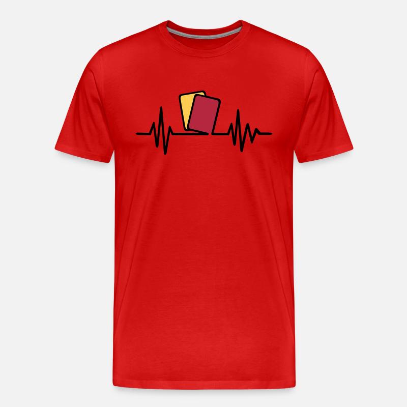 Schiedsrichter - Männer Premium Bio T-Shirt - Rot