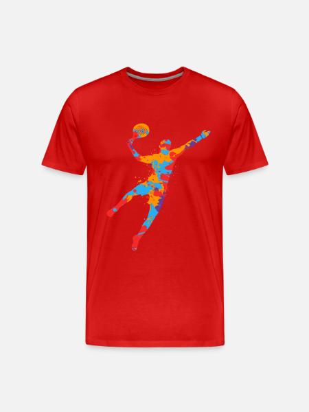 Padel Tennis Colorful Padel Players Padel Tennis Padel - Men's Premium Organic T-Shirt - red