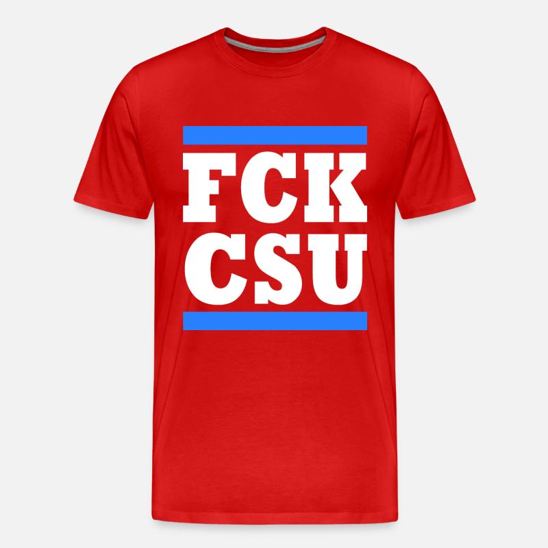 Fck csu - Männer Premium Bio T-Shirt - Rot