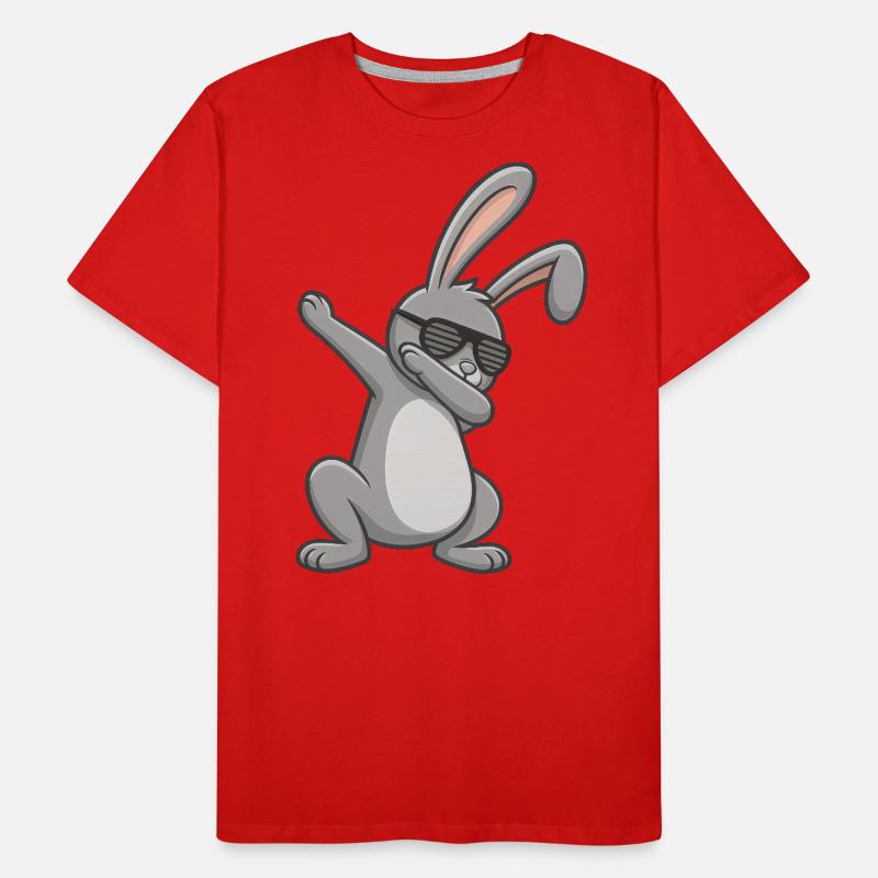 Easter Bunny Dab Easter Men's Premium Organic T-Shirt