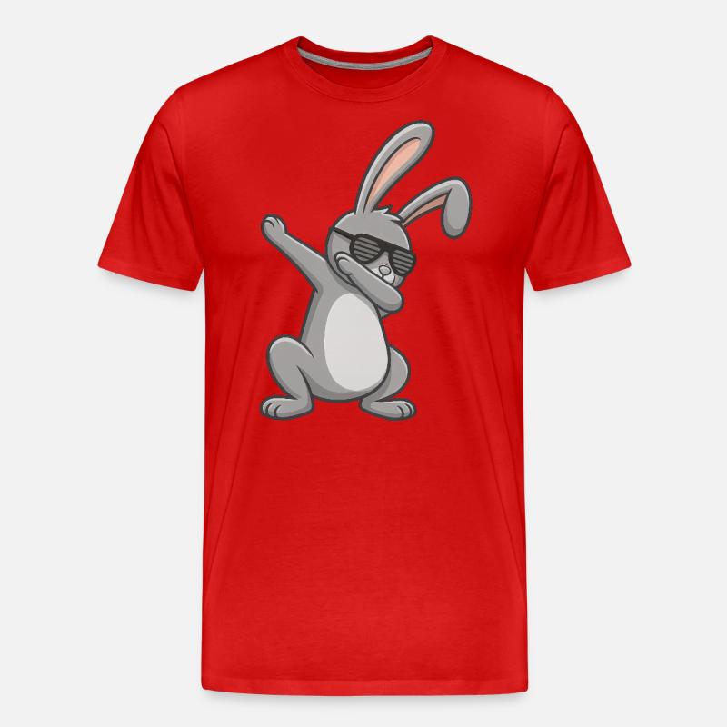 Easter Bunny Dab Easter - Men's Premium Organic T-Shirt - red