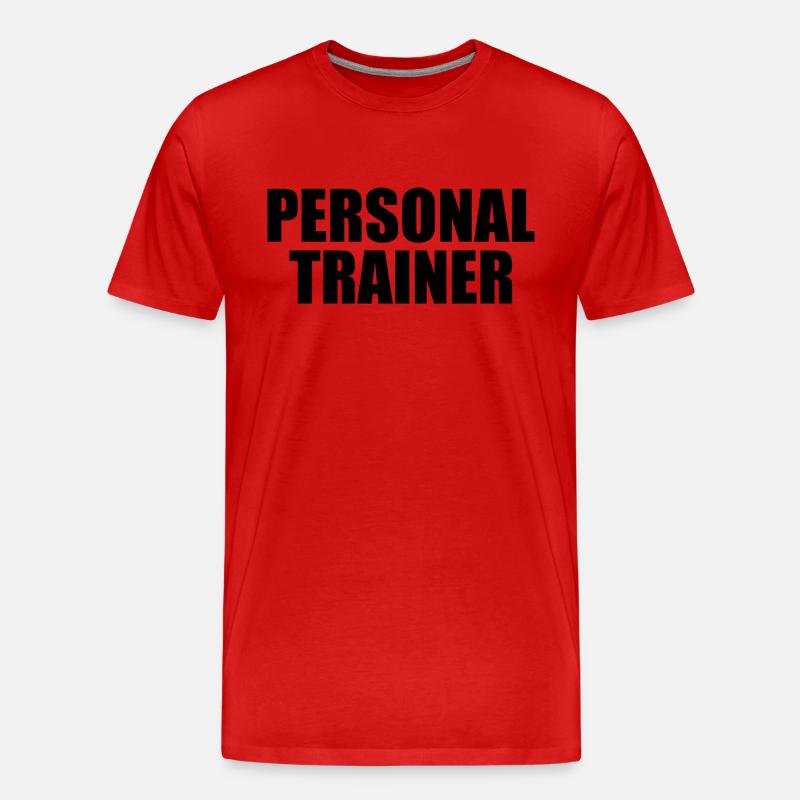 Personal trainer - Männer Premium Bio T-Shirt - Rot
