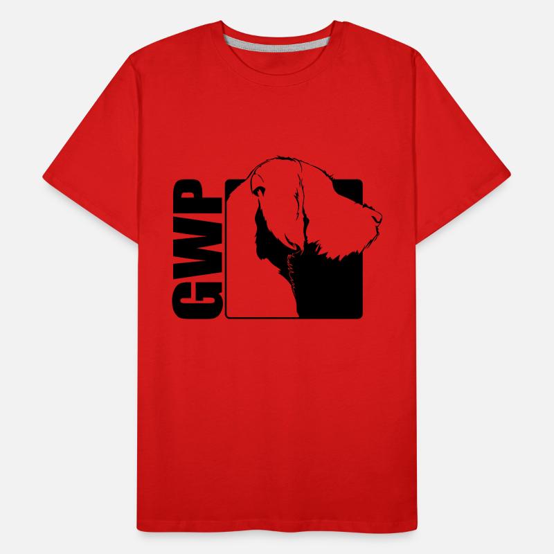 GWP German Wirehaired Pointer Profil Hund Wilsigns Männer Premium Bio T-Shirt
