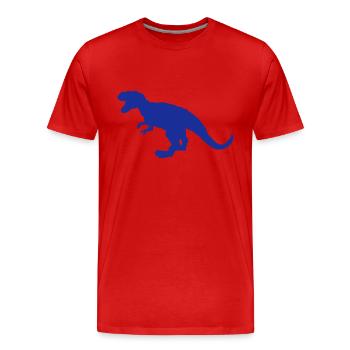 Tyrannosaurus Rex - Männer Premium Bio T-Shirt - Rot - Vorne - Damien (186cm)