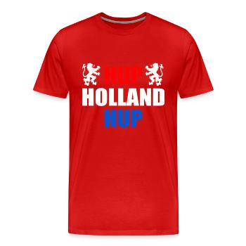 Hup holland hup - Männer Premium Bio T-Shirt - Rot - Vorne - Damien (186cm)