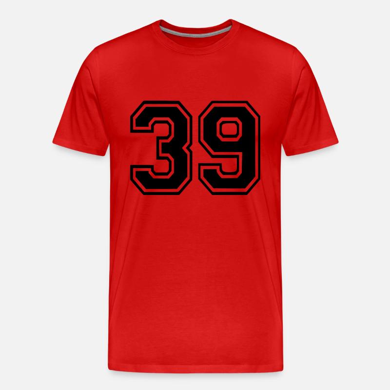 39 - Männer Premium Bio T-Shirt - Rot