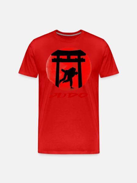 Judo - T-shirt bio Premium Homme - rouge