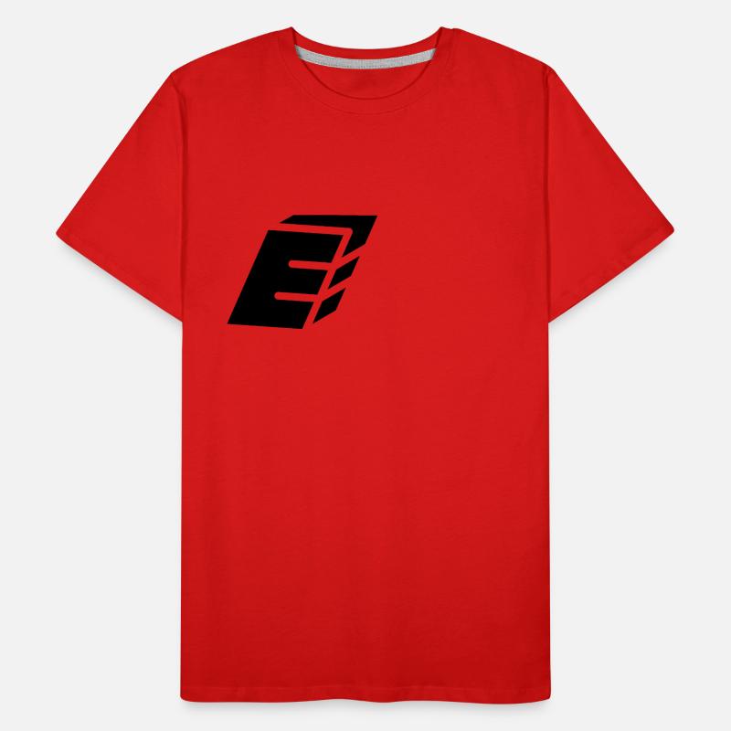 Lettre E du résumé T-shirt bio Premium Homme