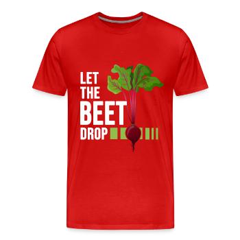 Gärtner vegan rote Beete Bio Gemüsegarten Öko - Männer Premium Bio T-Shirt - Rot - Vorne - Damien (186cm)