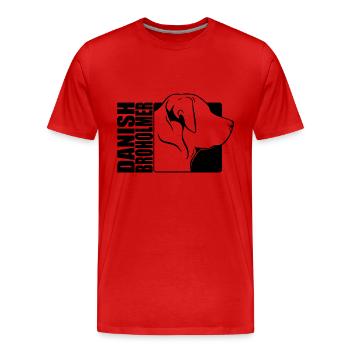 Danish Broholmer Profil Hunde Hund Wilsigns - Männer Premium Bio T-Shirt - Rot - Vorne - Damien (186cm)