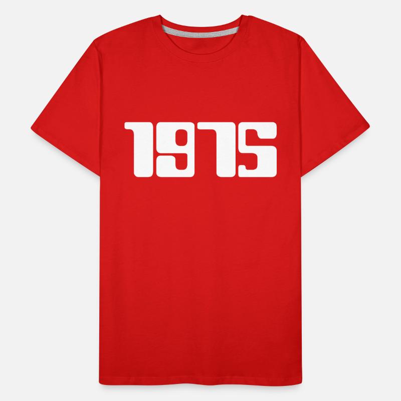 1975 (texte blanc) T-shirt bio Premium Homme