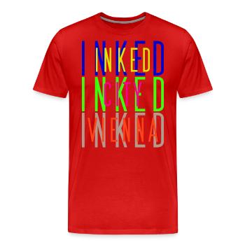 Inked City Vienna tattoo Wien - Men's Premium Organic T-Shirt - red - Front - Damien (186cm)