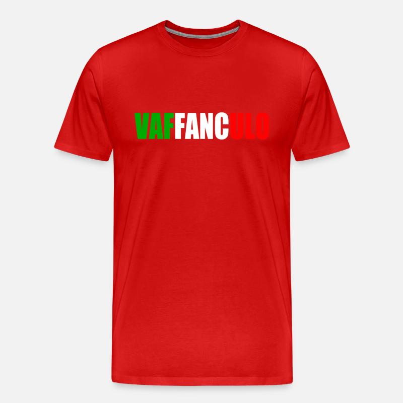 Vaffanculo - Männer Premium Bio T-Shirt - Rot