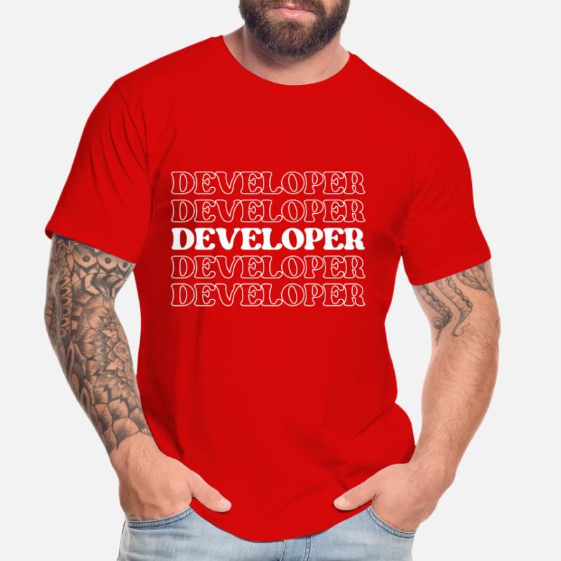 Entwickler, Programmierer, Programmierer, Programmierer, Software-Ingenieur Männer Premium Bio T-Shirt