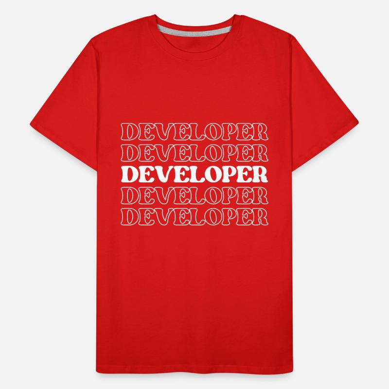 Entwickler, Programmierer, Programmierer, Programmierer, Software-Ingenieur Männer Premium Bio T-Shirt