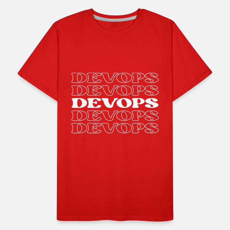 Devops Développeur Opérations Ingénieur Devops T-shirt bio Premium Homme