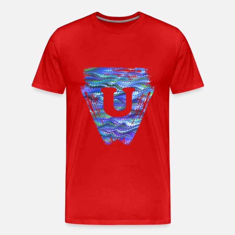Triangle E 103 U - Men's Premium Organic T-Shirt - red