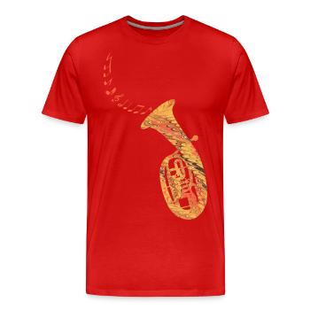 cor ténor e 118 - T-shirt bio Premium Homme - rouge - Devant - Damien (186cm)