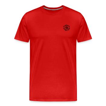 Die blühende Rose der Liebe: Wahre Liebe Das Beste - Männer Premium Bio T-Shirt - Rot - Vorne - Damien (186cm)