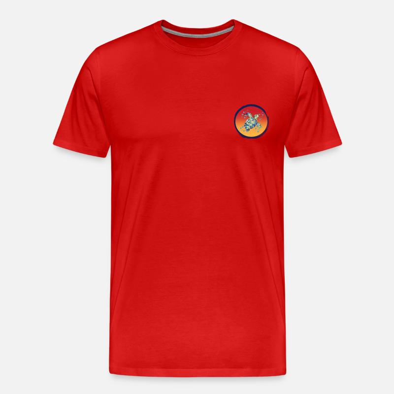 Turtle_Harmony - Männer Premium Bio T-Shirt - Rot
