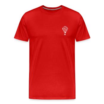 Ballon - T-shirt bio Premium Homme - rouge - Devant - Damien (186cm)