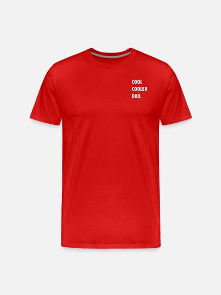 Cool cool dad - Men's Premium Organic T-Shirt - red
