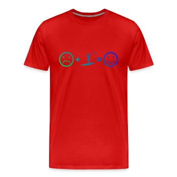 Standup Paddle Hommes Stand up Paddle Board - T-shirt bio Premium Homme - rouge - Devant - Damien (186cm)