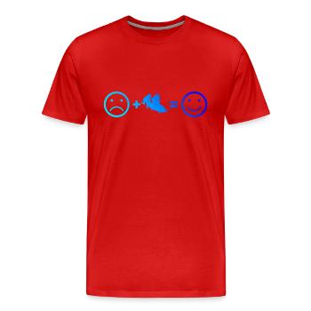Bobbahn Bob Herren Bob fahren Damen Bobsport - Männer Premium Bio T-Shirt - Rot - Vorne - Damien (186cm)