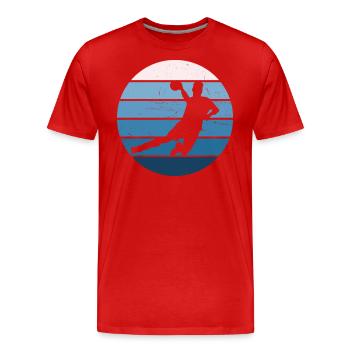 Handball Handball Men Handball Handball - Men's Premium Organic T-Shirt - red - Front - Damien (186cm)