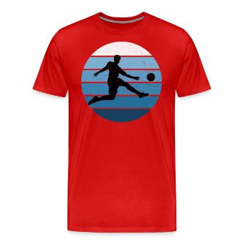 Football Football Game Football Games Women - Men's Premium Organic T-Shirt - red - Front - Damien (186cm)