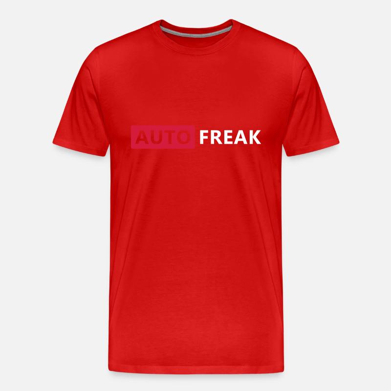 AUTO FREAK - Männer Premium Bio T-Shirt - Rot