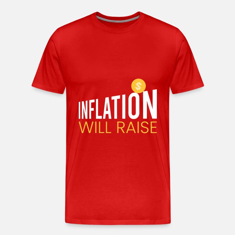 Die Inflation wird die - Männer Premium Bio T-Shirt - Rot